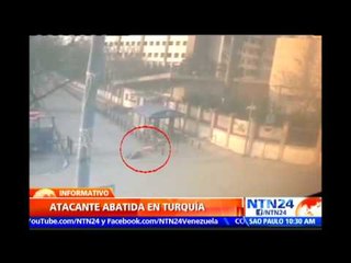 Download Video: Autoridades turcas abaten a mujer que había atacado con una granada una estación de Policía