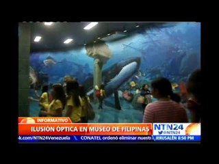 Vea la impresionante ilusión óptica que presenta un museo de arte en Filipinas
