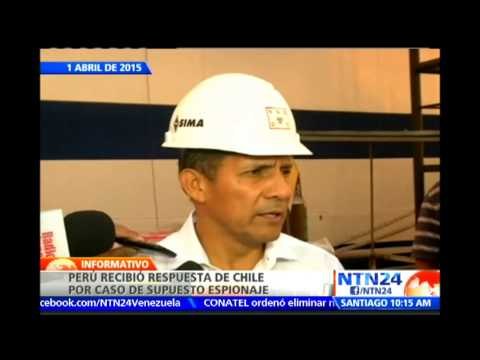 Ollanta Humala evaluará respuesta de Chile ante presunto caso de espionaje