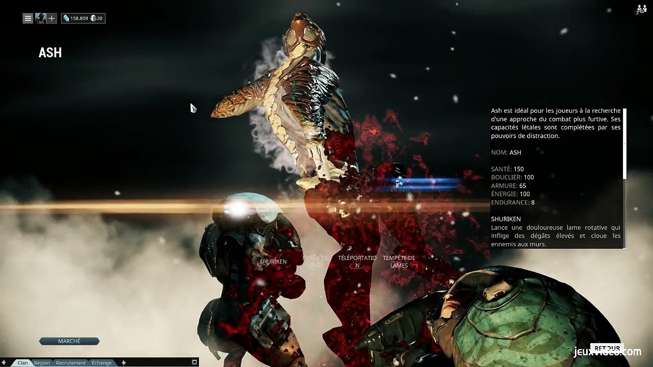 Guide Warframe - Présentation des Warframes - Ash et Banshee