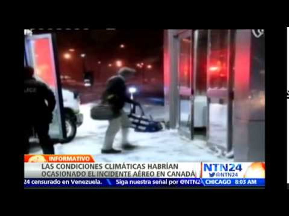 Avión de Air Canada se sale de la pista al aterrizar y deja 23 heridos leves