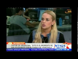 Lilian Tintori pide apoyo a Argentina para liberar a Leopoldo López