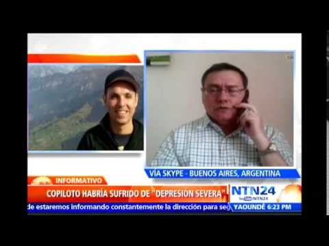 Especialista analiza en NTN24 posible estado de depresión de copiloto de avión de Germanwings
