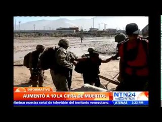 Aumenta a 10 el número de muertos al norte de Chile por inundaciones