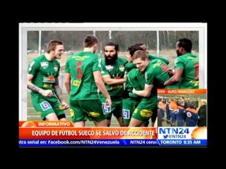 Equipo de fútbol sueco se salvó “de milagro” del accidente del vuelo de Germanwings