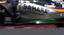 Sergio Perez si ribalta nelle prove libere del Gp d'Ungheria