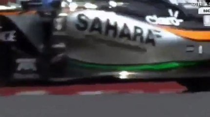 Sergio Perez si ribalta nelle prove libere del Gp d'Ungheria