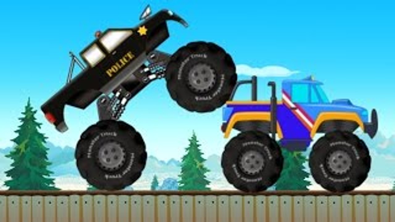 Monster Truck | Police Chase | Police Car