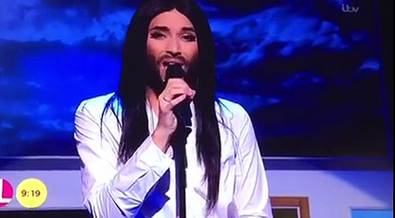 Lorraine Show - Conchita Wurst perfoming 'You are Unstoppable' - London 12.10.2015