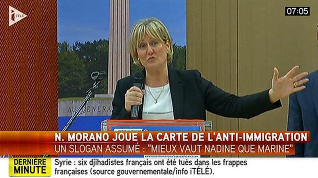 Nadine Morano : Il vaut mieux Nadine que Marine - ZAPPING ACTU DU 12/10/2015