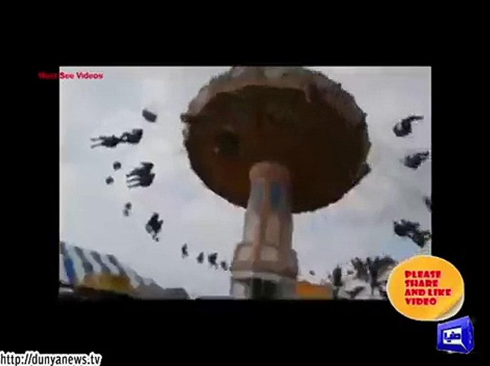 جھولوں میں پیش آنے والے حادثوں کی خوفناک ویڈیو دیکھیے