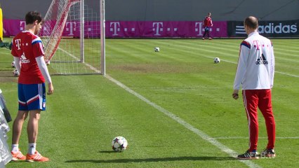FC Bayern Munich : séance de corners rentrants à l'entraînement
