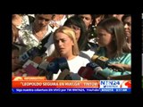 Leopoldo López “se siente fuerte y va a continuar la huelga de hambre”: Lilian Tintori