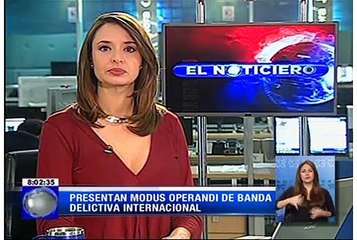 Presentan modus operandi de banda delictiva internacional