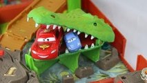 Croc Escape Crocodile Eats Lightning McQueen and Micro Drifters Cars Cars Family Vacation