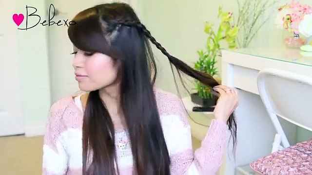 Dutch Braid & Hair Bow Half Updo Hairstyle for Medium Long Hair Tutorial