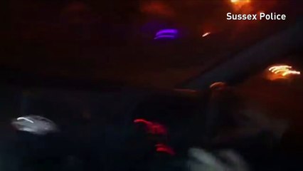 Dramatic footage of pair's last moments before car death