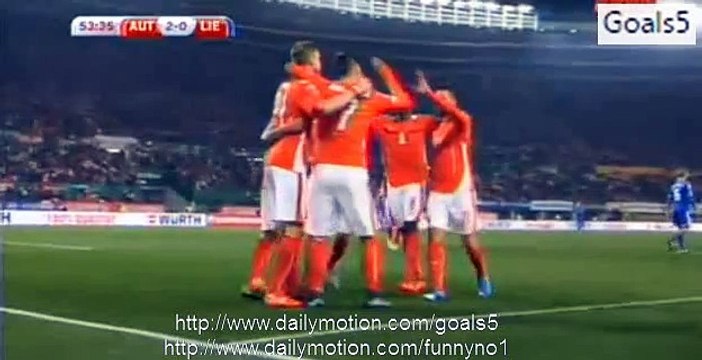 Marc Janko Goal Austria 2 - 0 Liechtenstein Euro Qualifications 12-10-2015