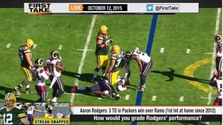 ESPN First Take - Aaron Rodgers' Performance Win Over Rams?