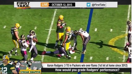 ESPN First Take - Aaron Rodgers' Performance Win Over Rams?