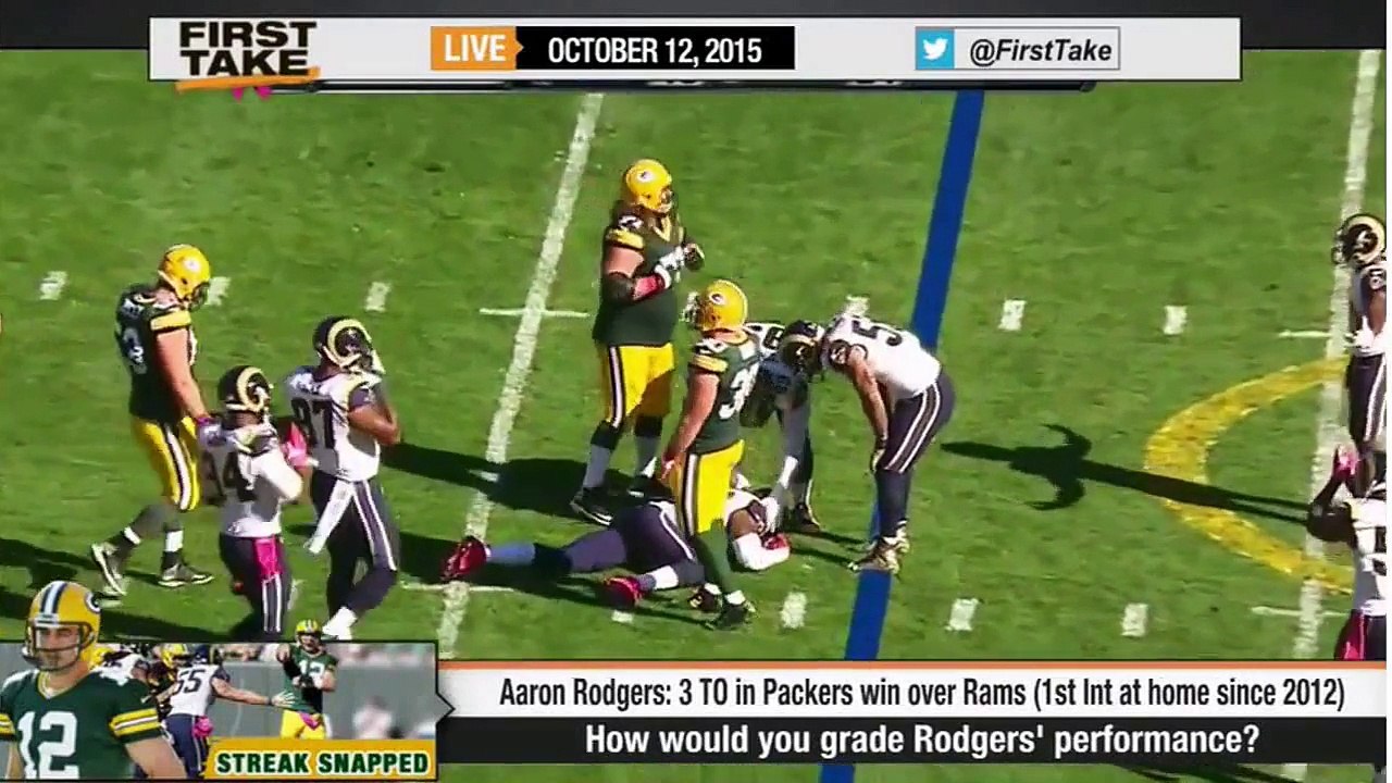 ESPN First Take - Aaron Rodgers' Performance Win Over Rams?