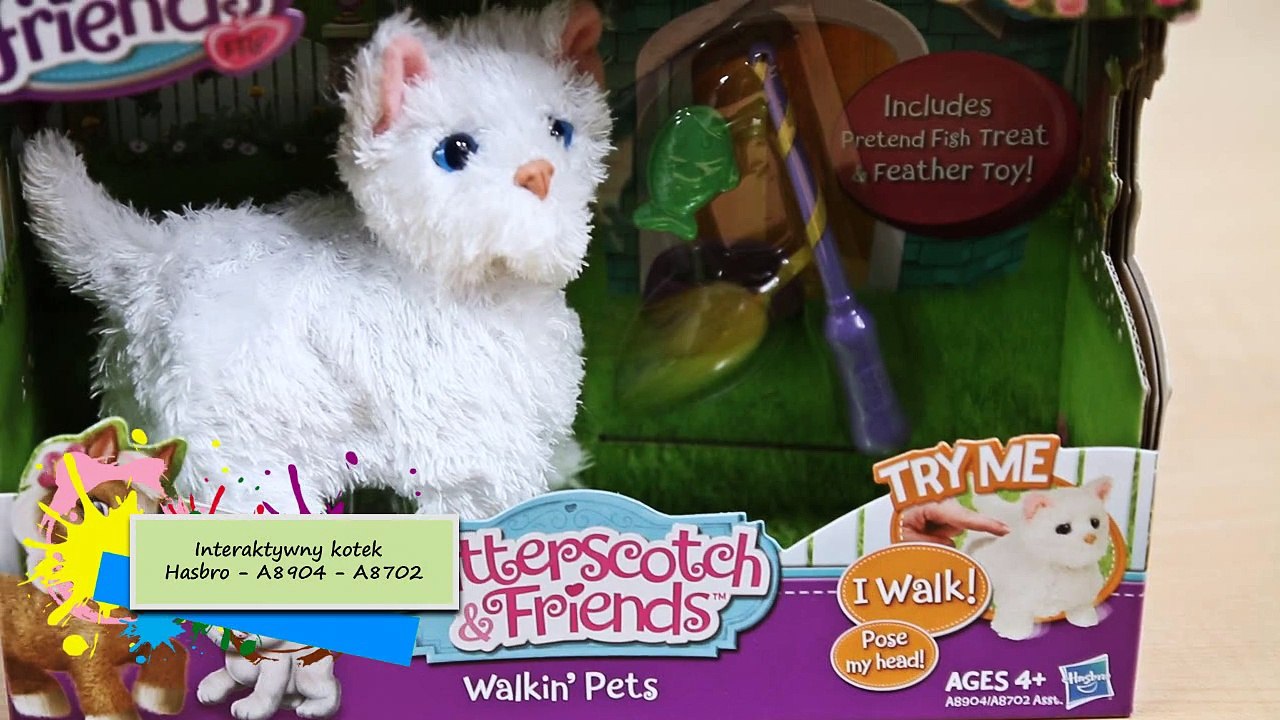 Walkin' Kitties Sugar Paws Interaktywny Kotek - FurReal - Hasbro - A8904 A8702 - Recenzja - Dailymotion