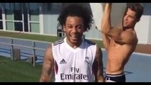 Marcelo Ice Bucket Challenge ft. Cristiano Ronaldo Nominates Neymar,Lionel Messi