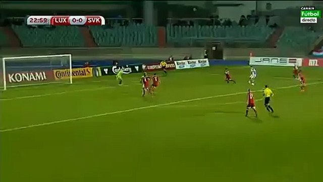 0-1 Marek Hamsik Amazing Goal - Luxembourg - Slovakia - 12 October 2015 HD
