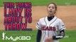 Korean gymnast plays Baseball and throws very creative first pitch