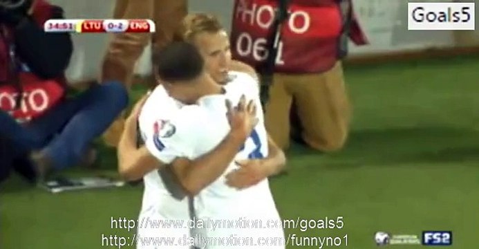 Harry Kane Goal Lithuania 0 - 2 England Euro Qualifications 12 October 2015