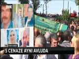 5 cenaze aynı avluda Tabut üzerindeki PKK bezlerine acılı evlat böyle tepki gösterdi