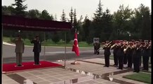 Video- #COAS was presented guard of honor at Turkish Land Forces HQ today.