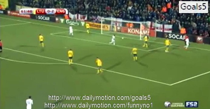 Alex Oxlade-Chamberlain Goal Lithuania 0 - 3 England Euro Qualifications 12-10-2015