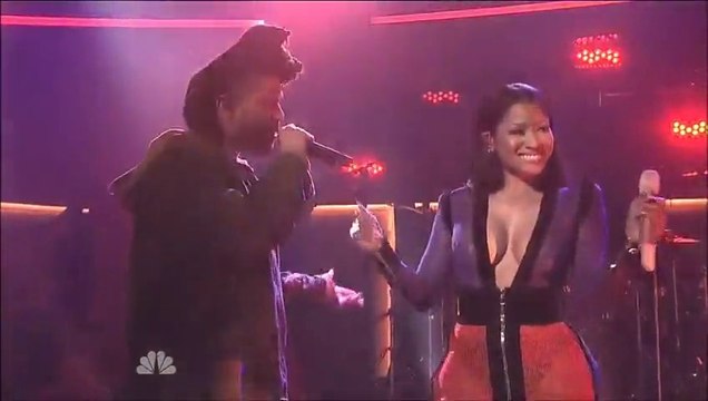 THE WEEKND ft NICKI MINAJ The Hills Live at the SNL 11/10/2015 (Part 1).