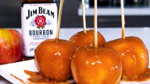 Drunken Caramel Apples, a Candied Bourbon Halloween Treat!