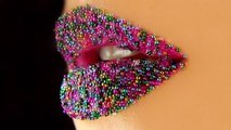 Caviar / Candy / Sprinkled Lips - Lip Art Tutorial