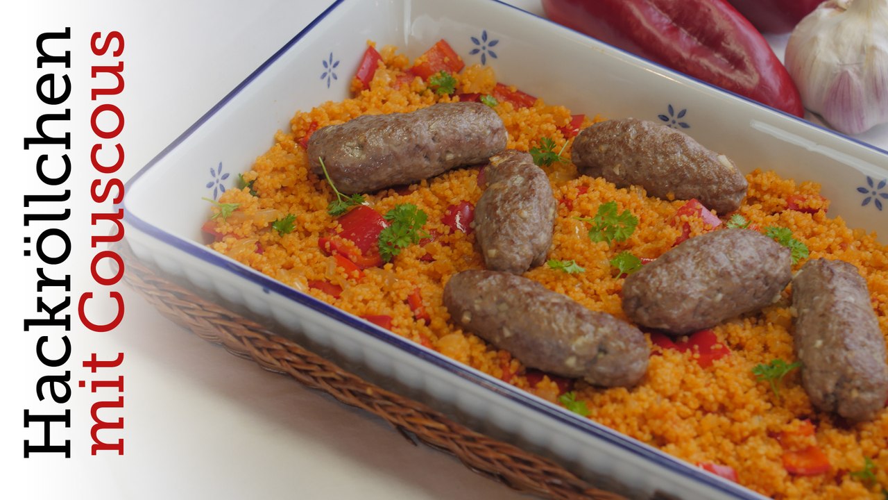 Rezept - Hackröllchen mit Tomaten-Couscous (Red Kitchen - Folge 347)