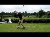 Golf in India: Slow motion drive at Kaziranga Golf Resort