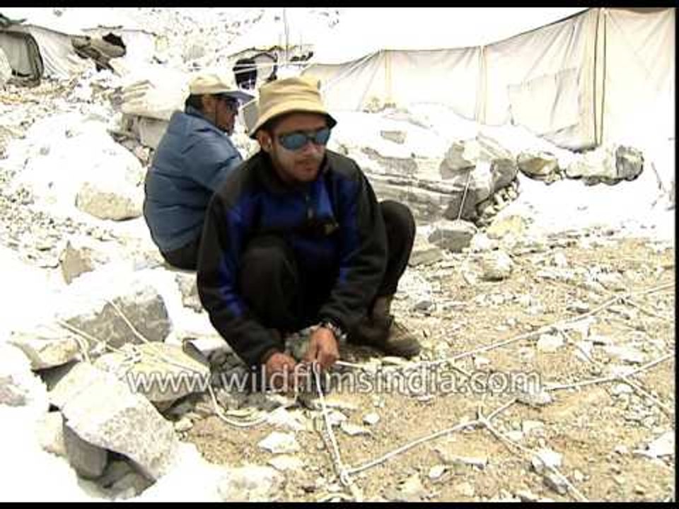 Fighting to set up solar power panels in the Himalaya