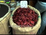 Indian spices and herbs at Chandani Chowk, Delhi