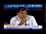 Correa justifica las acciones represarías de la GNB contra los estudiantes venezolanos