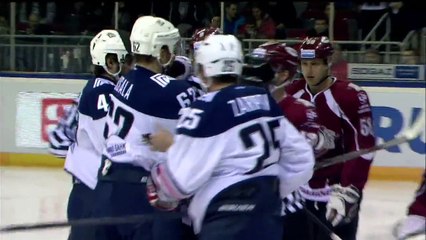 Dinamo Riga vs Metallurg Magnitogorsk Highlights 12.10.2015 RUSSIA: KHL