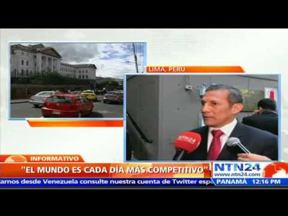 Tenemos que “buscar nuevos motores para relanzar nuestras economías”: Humala