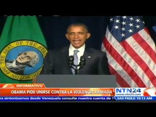 Mientras los tiroteos no paran en EE.UU., Obama pide a los ciudadanos unirse contra la violencia