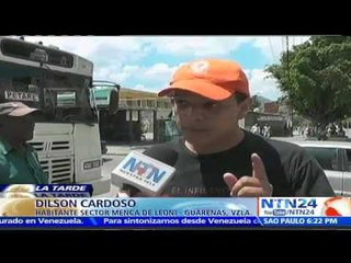 Habitantes del estado Miranda en Vzla salen a las calles a protestar por la falta de agua y luz