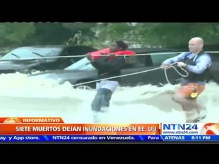 Al menos siete muertos por inundaciones en el sureste de EE.UU.