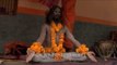 Naga Sadhu meditates during Kumbh Mela in Trimbakeshwar, Nashik