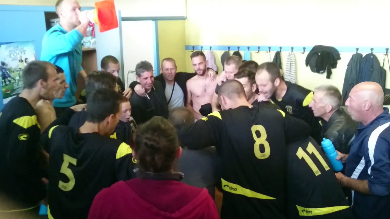 Victoire 3 à 1 et la petite campiniolle de la victoire avec guigui en chef d'orchestre