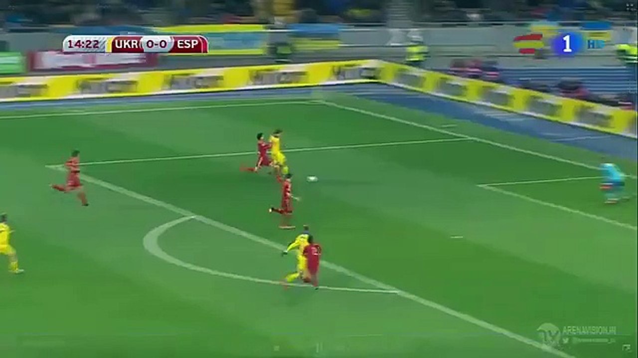 David De Gea made brilliant saves with his feet for Spain against Ukraine