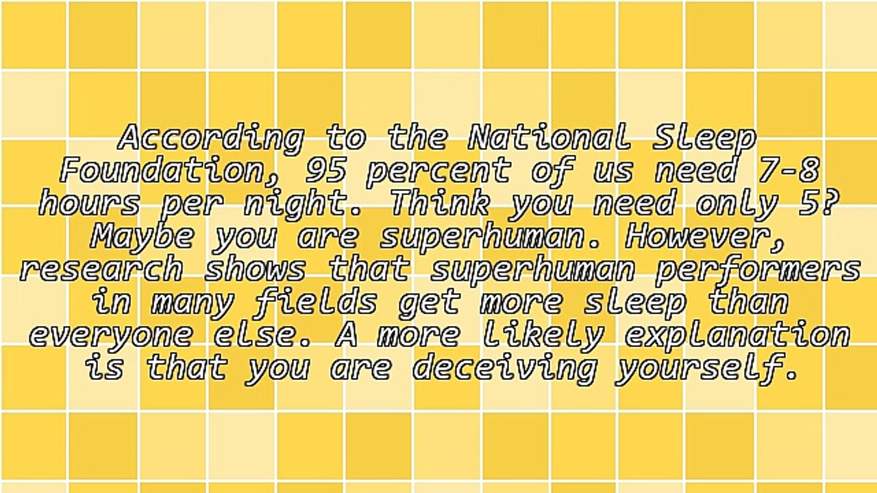 Why You Need More Sleep and How to Get It